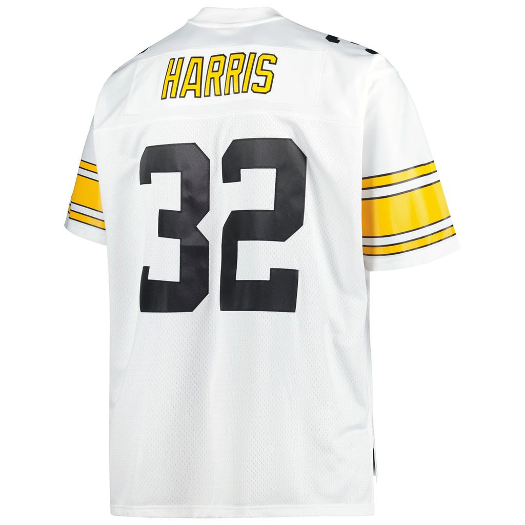 Pittsburgh Steelers Franco Harris Mitchell & Ness Black Big & Tall 1976 Legacy Retired Player Jersey