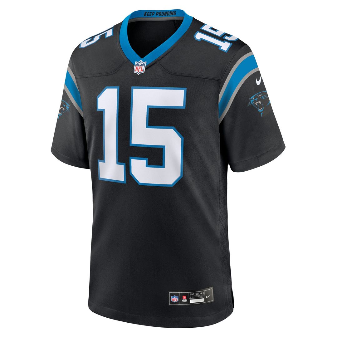 Carolina Panthers Jimmy Horn Jr Nike Black Team Game Jersey