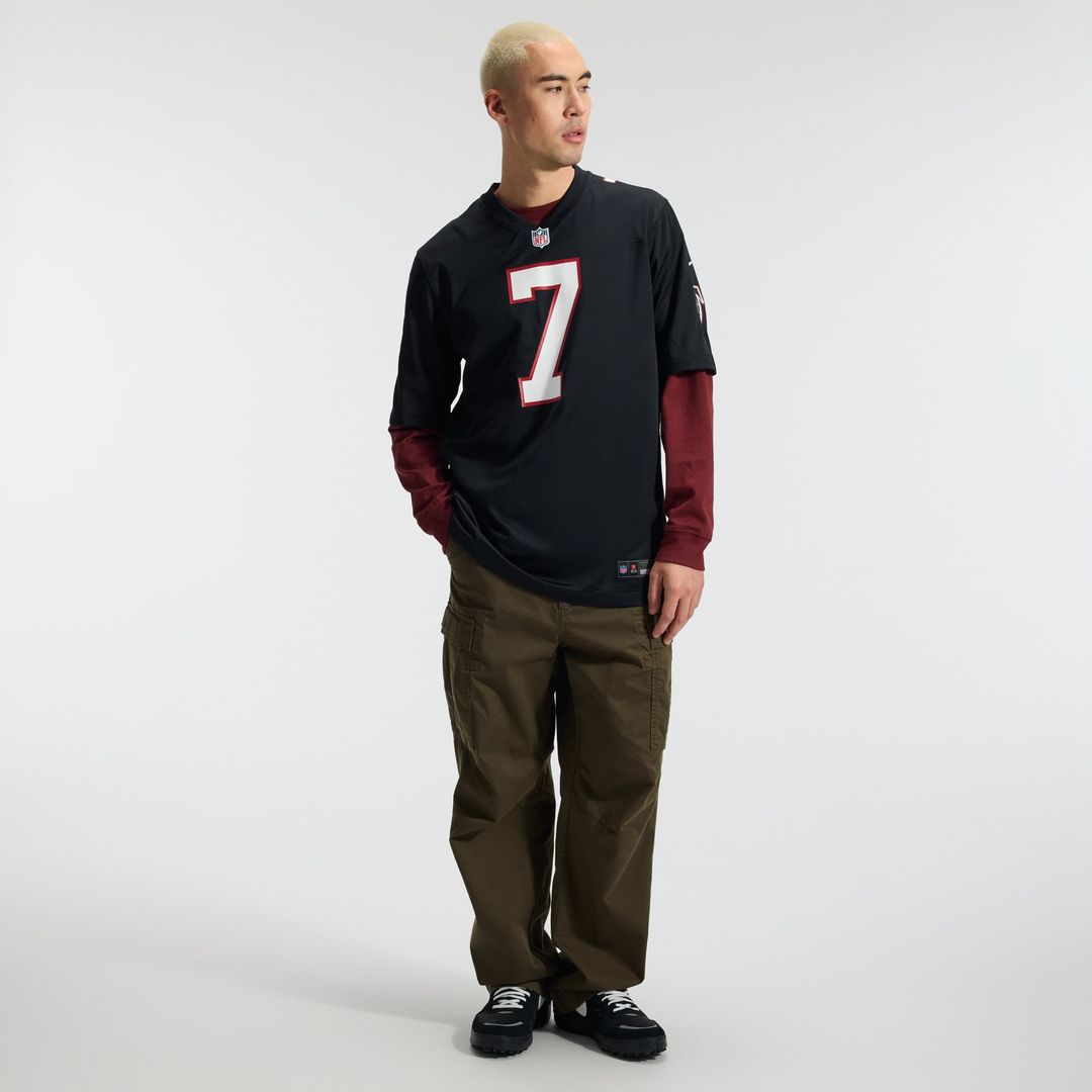 Atlanta Falcons Bijan Robinson Nike Black Throwback Game Jersey