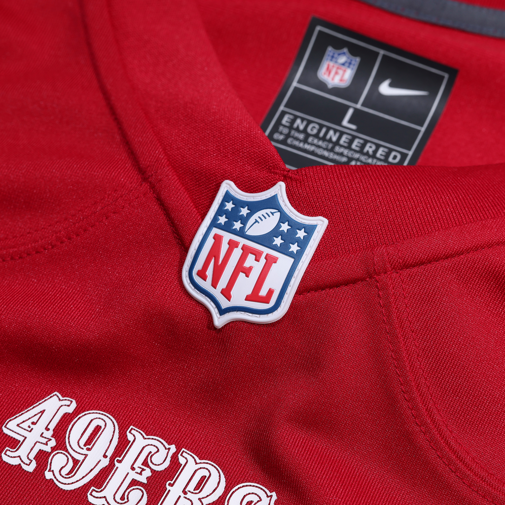 San Francisco 49ers Fred Warner Nike White 80th Anniversary Game Jersey
