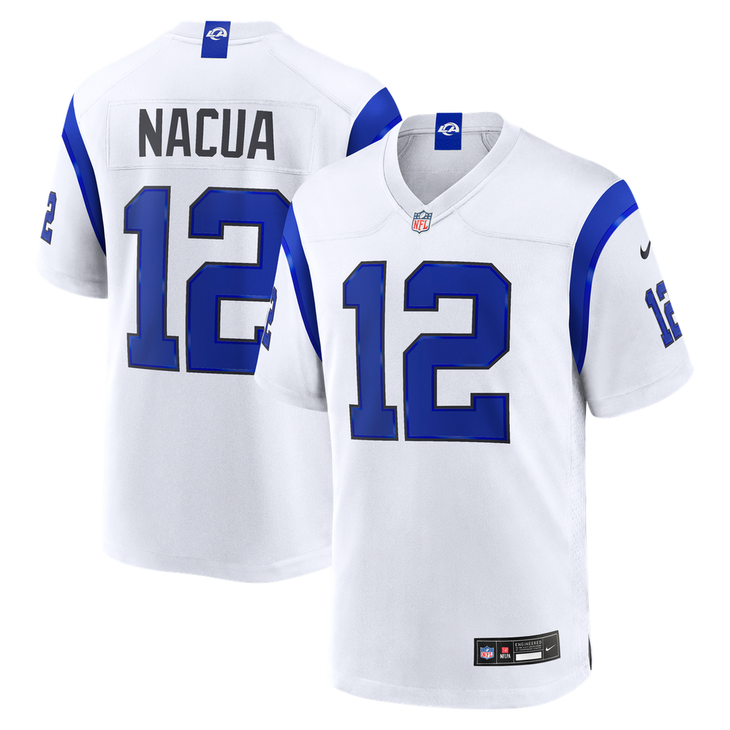 Los Angeles Rams Puka Nacua Nike Fearsome White Game Jersey
