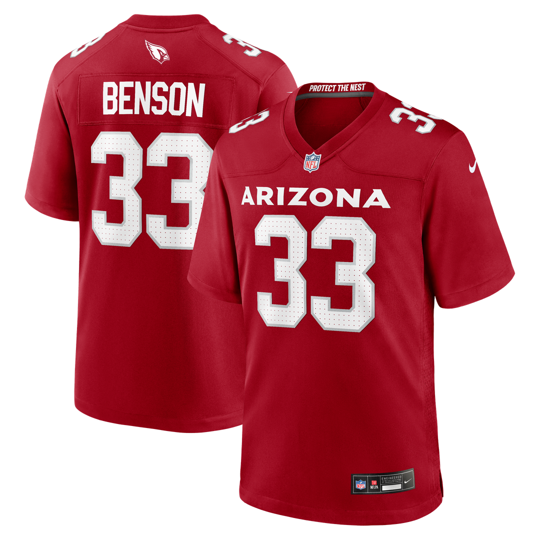Arizona Cardinals Trey Benson Nike Cardinal Team Game Jersey