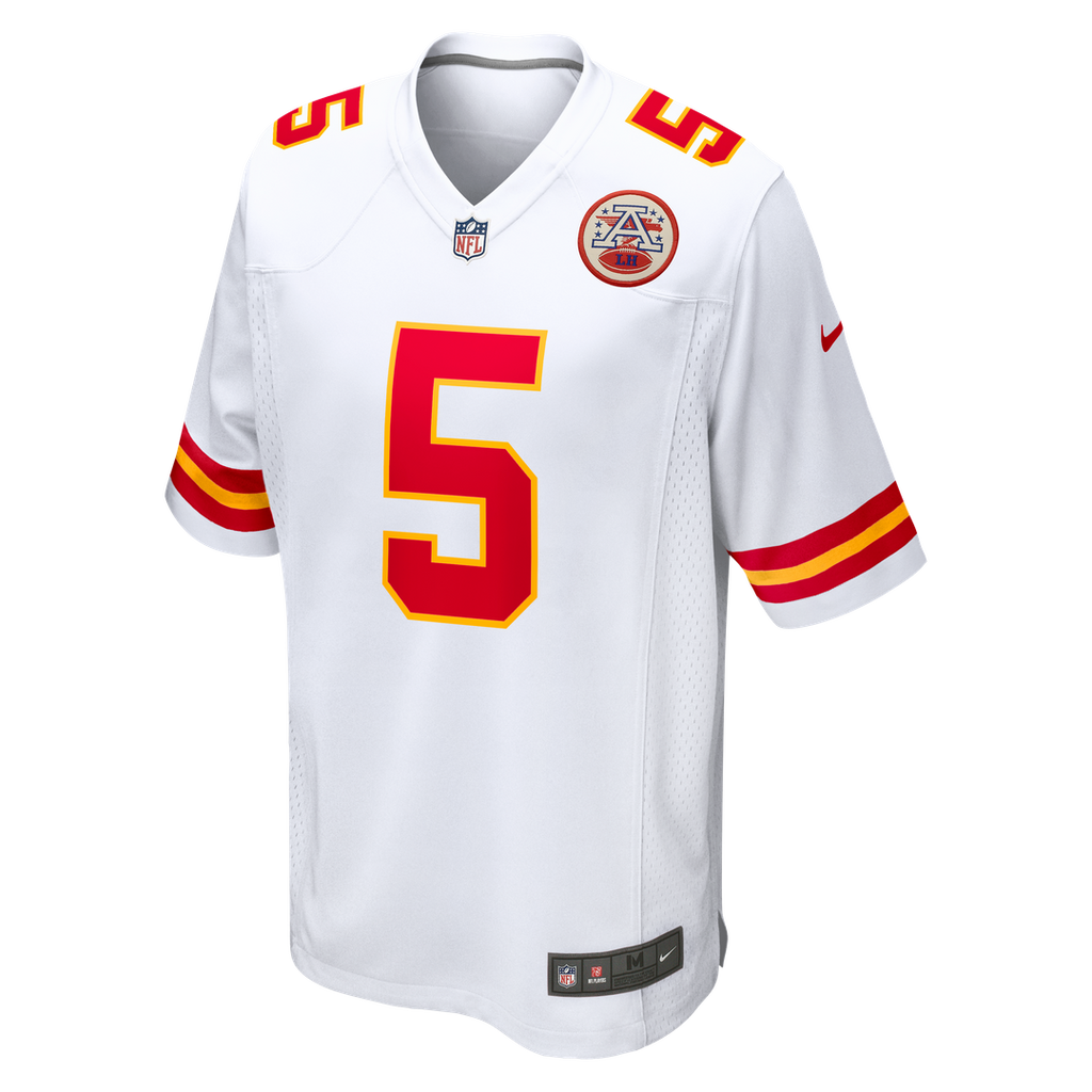 Kansas City Chiefs Mansoor Delane Nike White Game Jersey