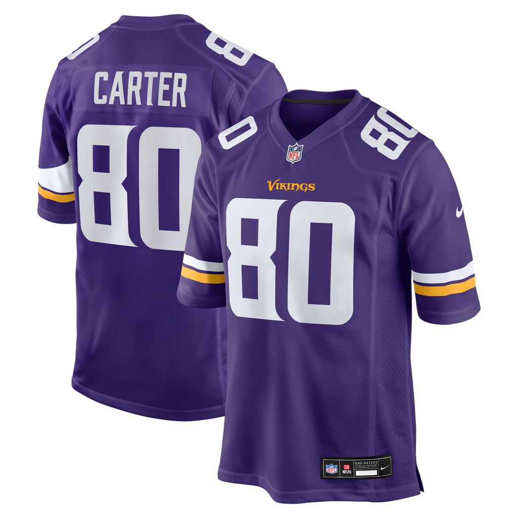 Minnesota Vikings Cris Carter Nike Purple Game Retired Player Jersey