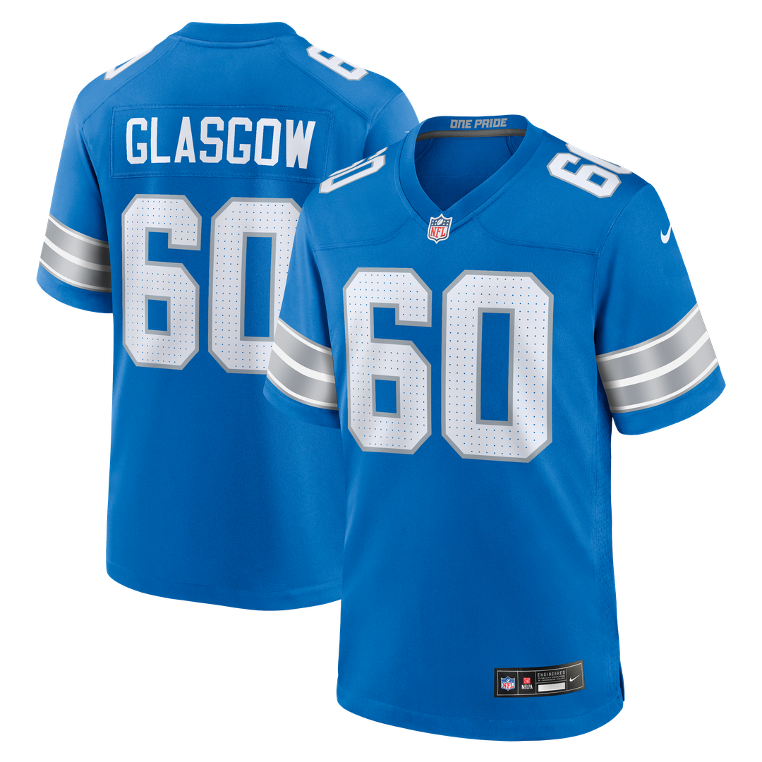 Detroit Lions Graham Glasgow Nike Blue Team Game Jersey