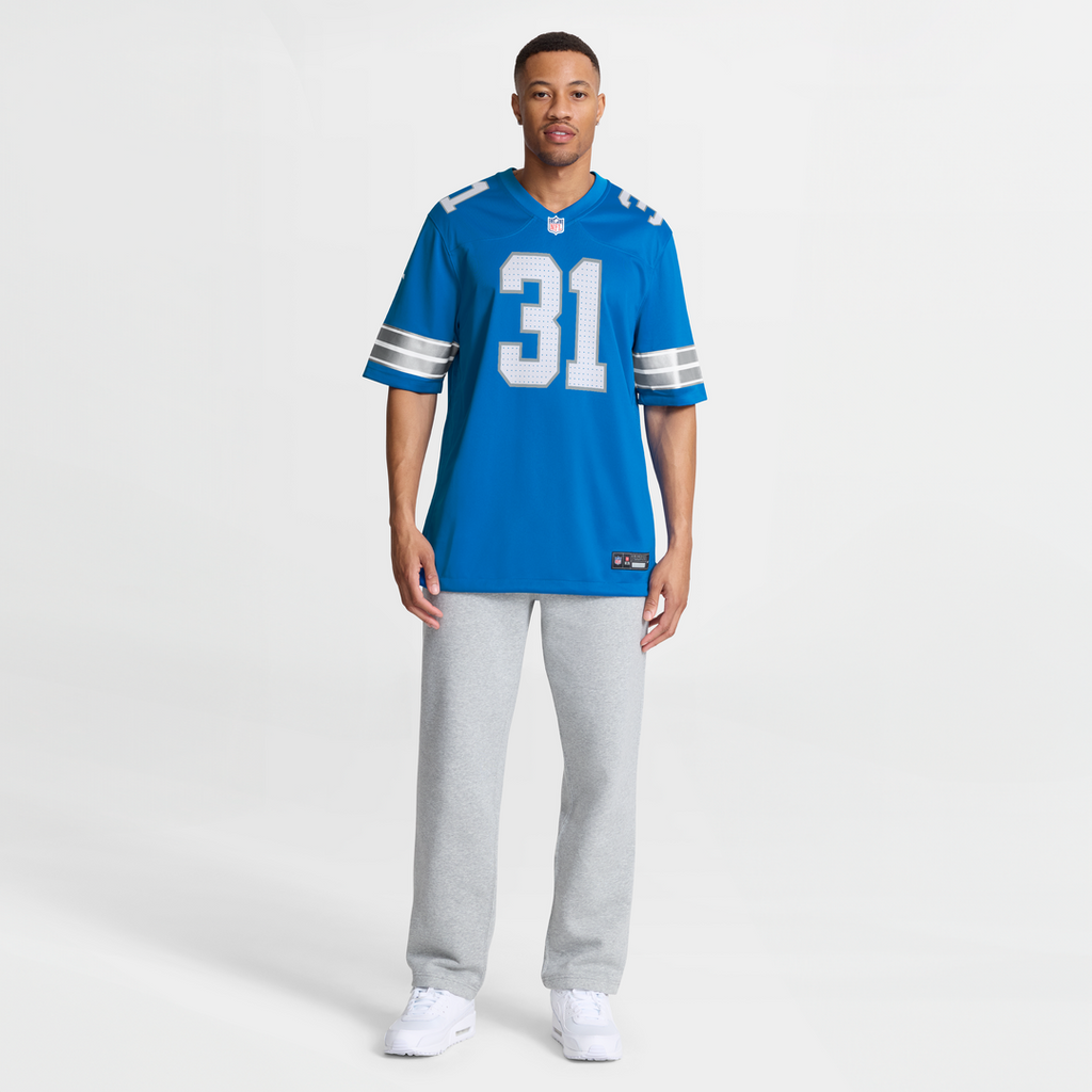 Detroit Lions Kerby Joseph Nike Blue Team Game Jersey