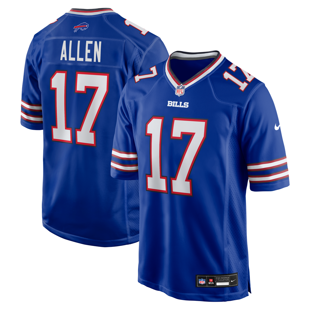 Buffalo Bills Josh Allen Nike Gray Nickel City Game Jersey