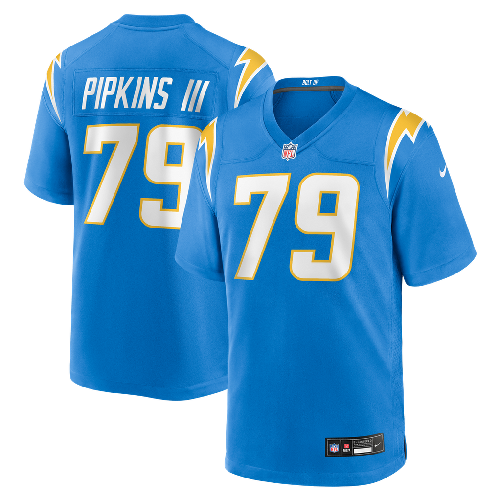 Los Angeles Chargers Trey Pipkins III Nike Powder Blue Game Jersey