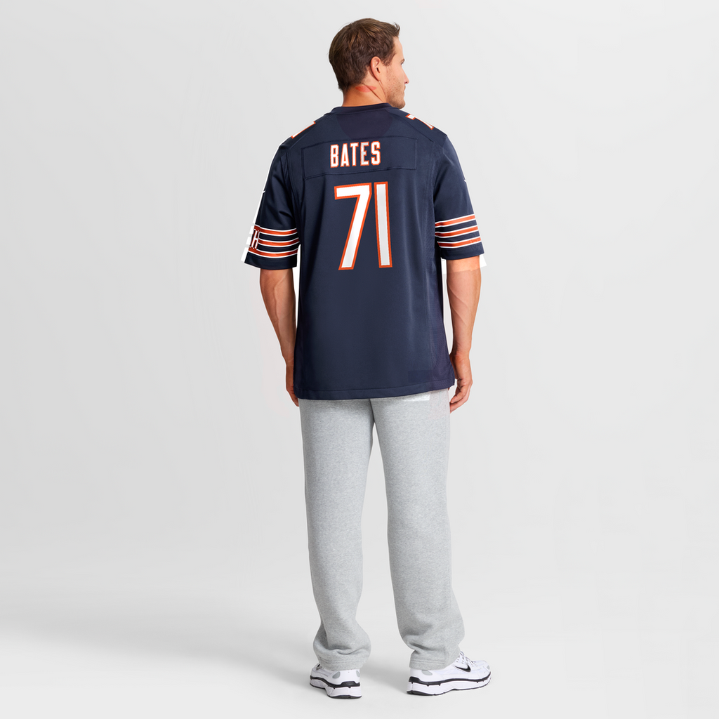 Chicago Bears Ryan Bates Nike Navy Game Jersey