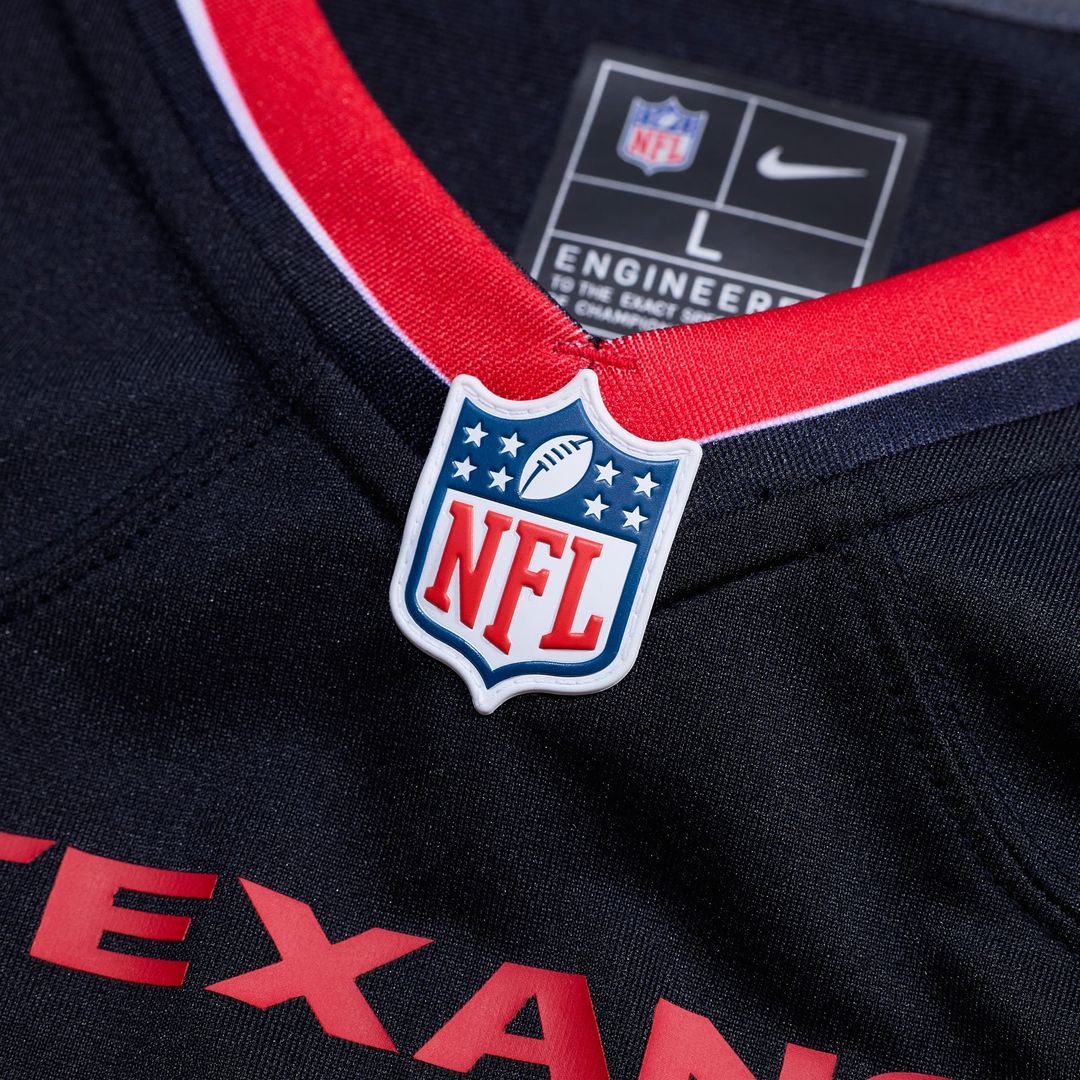 Houston Texans Cade Stover Nike Navy Game Jersey