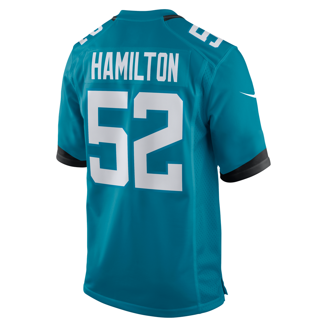 Jacksonville Jaguars DaVon Hamilton Nike Black Game Jersey