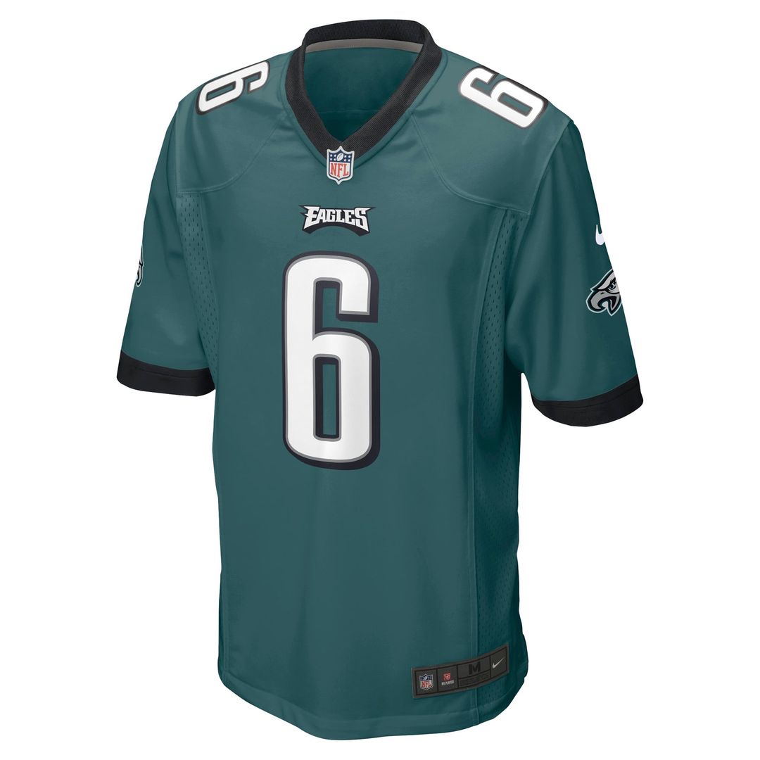 Philadelphia Eagles DeVonta Smith Nike Midnight Green Team Game Jersey