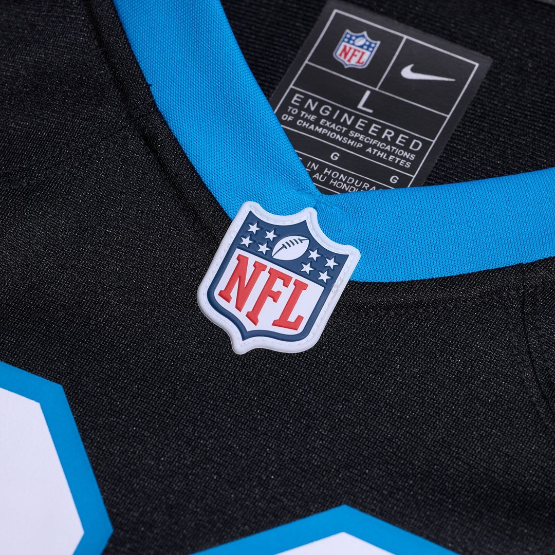 Carolina Panthers Number 1 Dad Nike Black Game Jersey