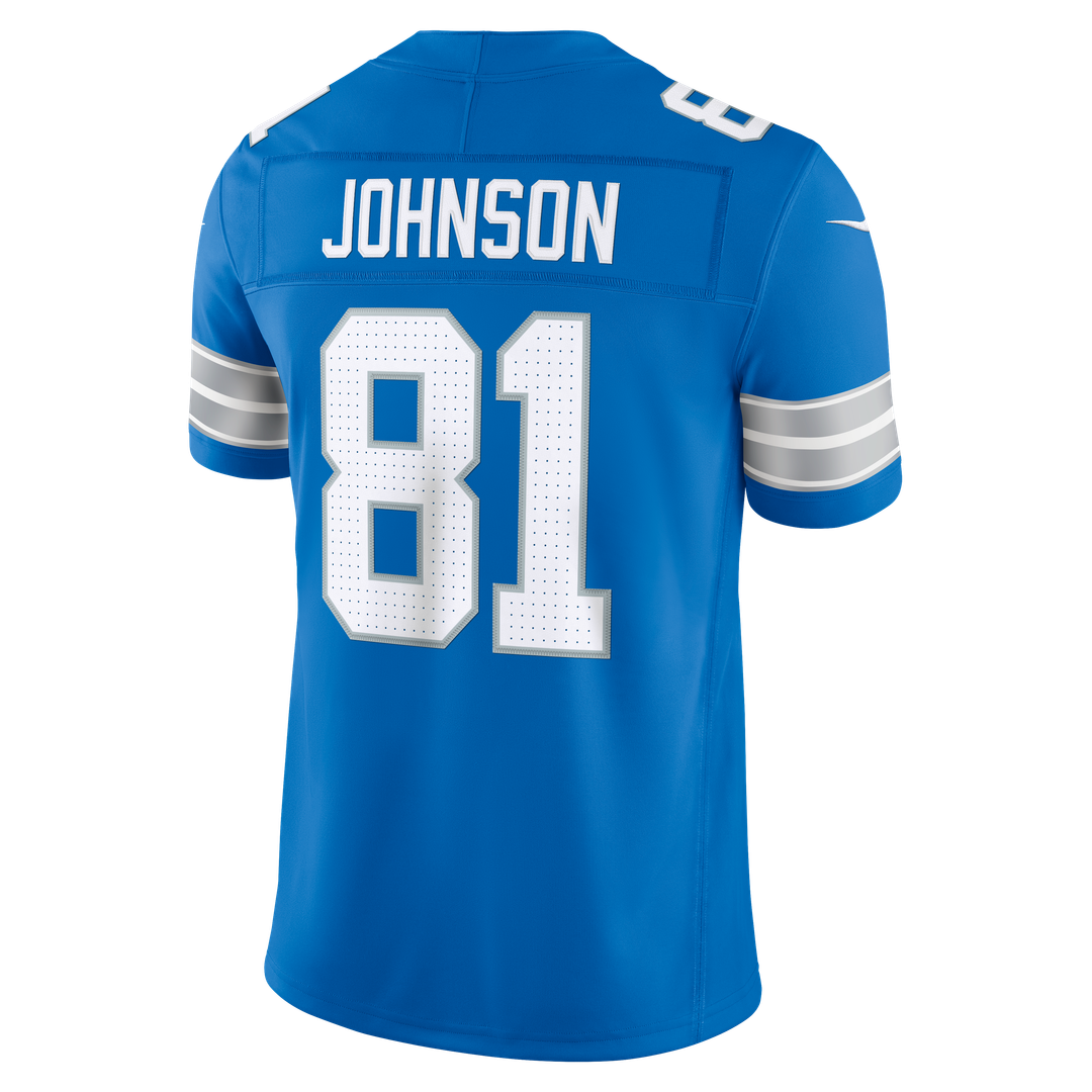 Detroit Lions Calvin Johnson Nike Blue Vapor F.U.S.E. Stitched Retired Limited Jersey