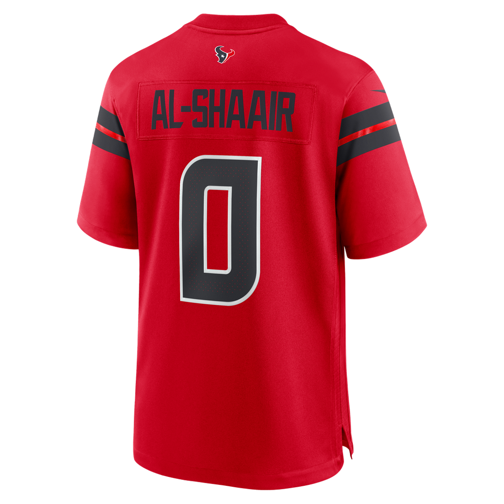 Houston Texans Azeez Al-Shaair Nike Red Alternate Game Jersey