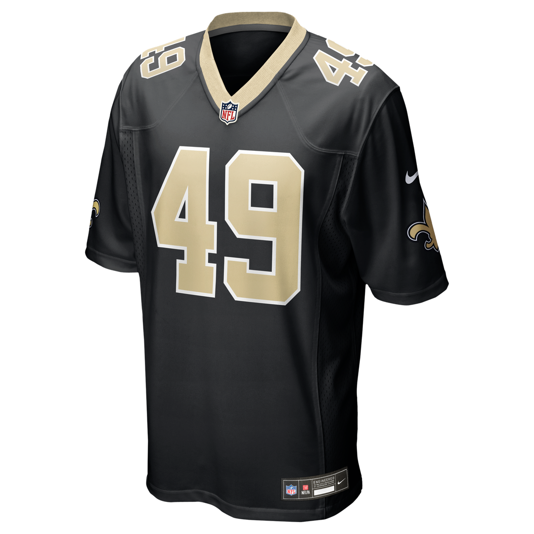New Orleans Saints Zach Wood Nike Black Game Jersey