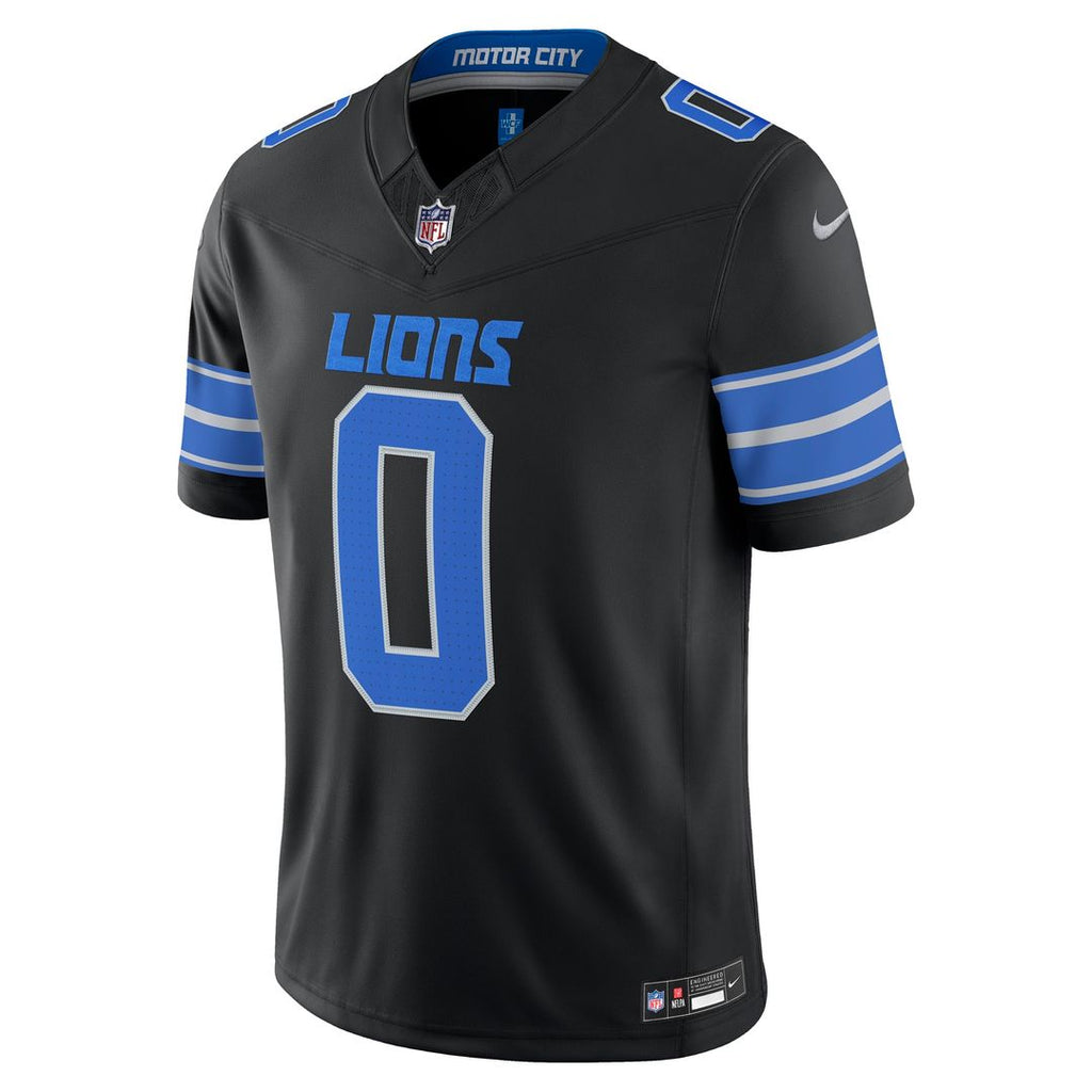 Detroit Lions Jahmyr Gibbs Nike White Vapor F.U.S.E. Stitched Limited Jersey