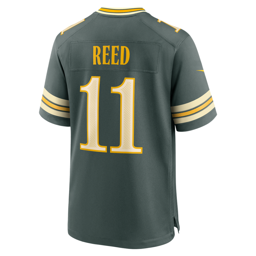 Green Bay Packers Jayden Reed Nike Green 2026 Rivalries Collection Game Jersey