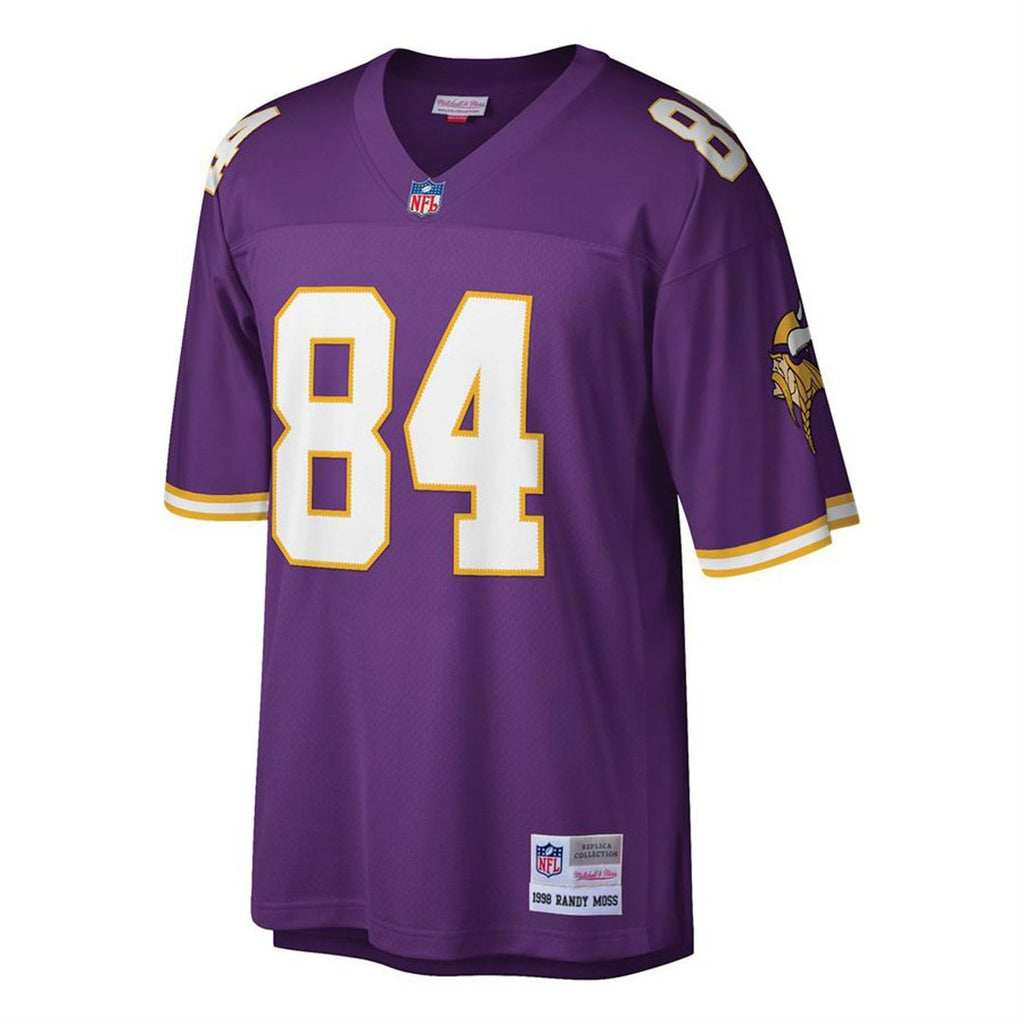 Minnesota Vikings Randy Moss Mitchell & Ness White Big & Tall 1998 Legacy Retired Player Jersey