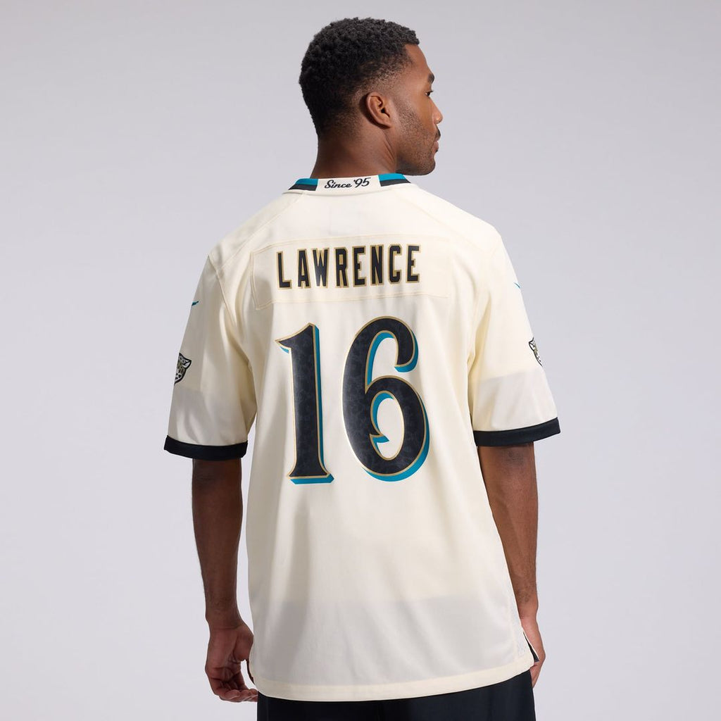 Jacksonville Jaguars Trevor Lawrence Nike Natural 2026 Rivalries Collection Game Jersey