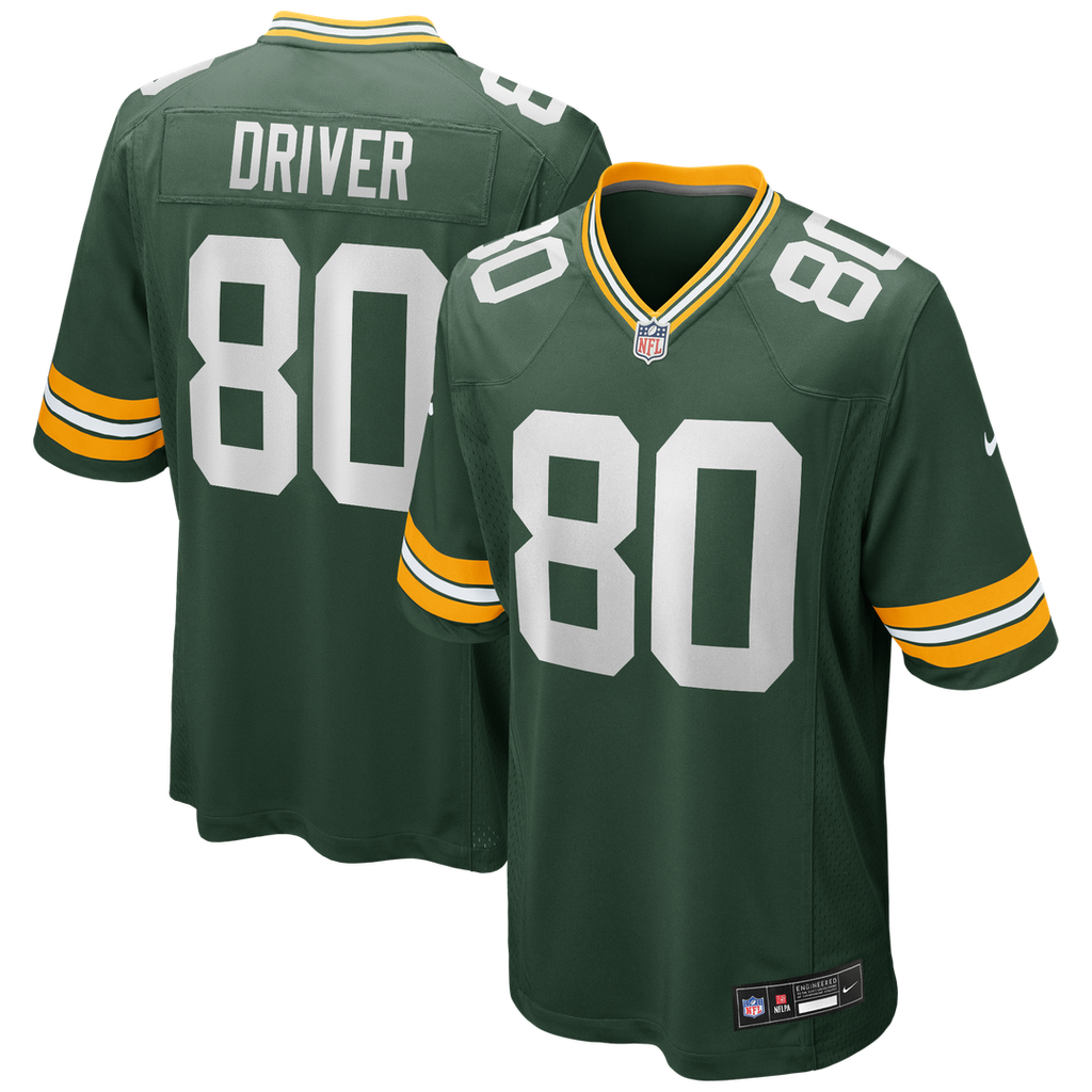 Green Bay Packers Donald Driver Nike Green Game Retired Player Jersey