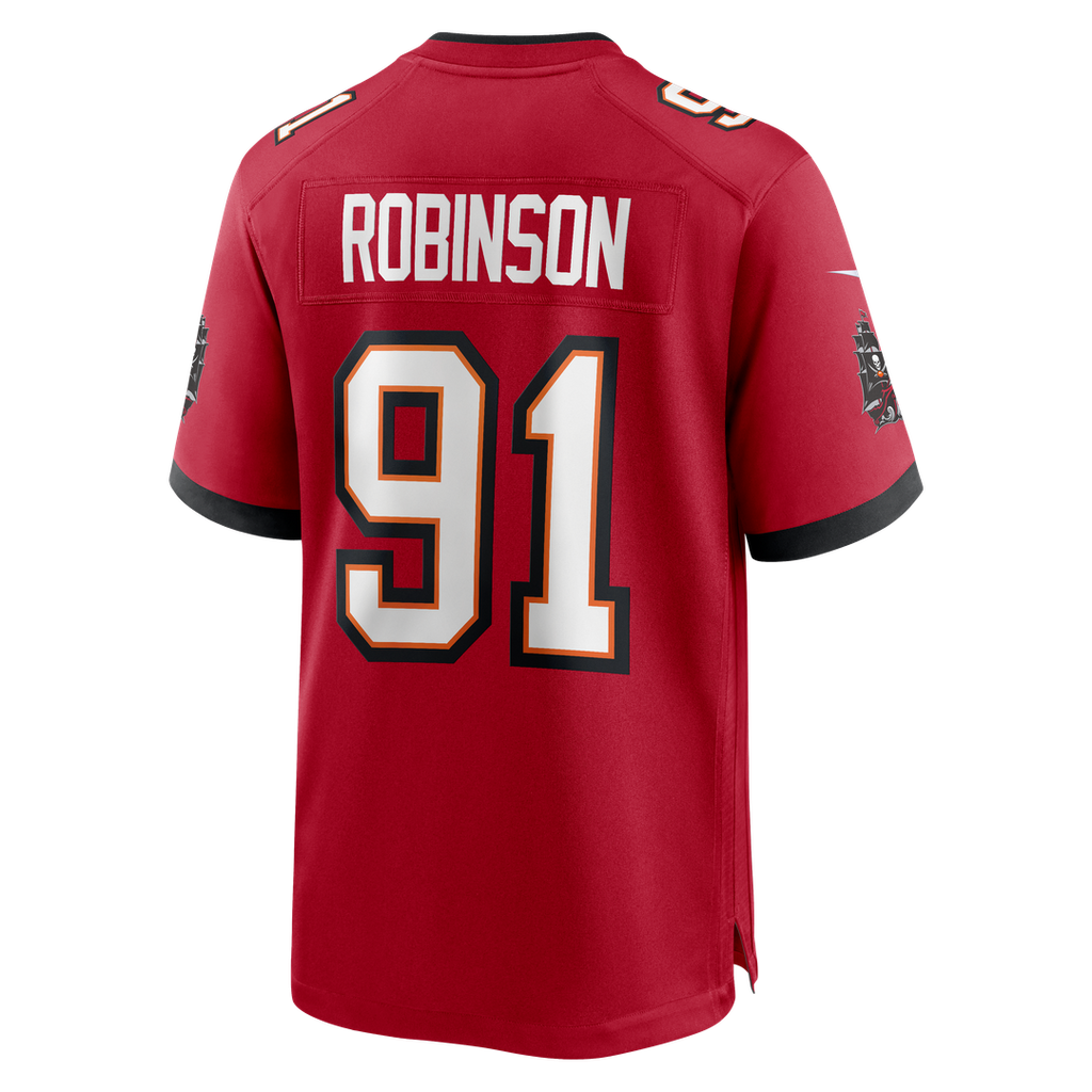 Tampa Bay Buccaneers A'Shawn Robinson Nike Red Team Game Jersey