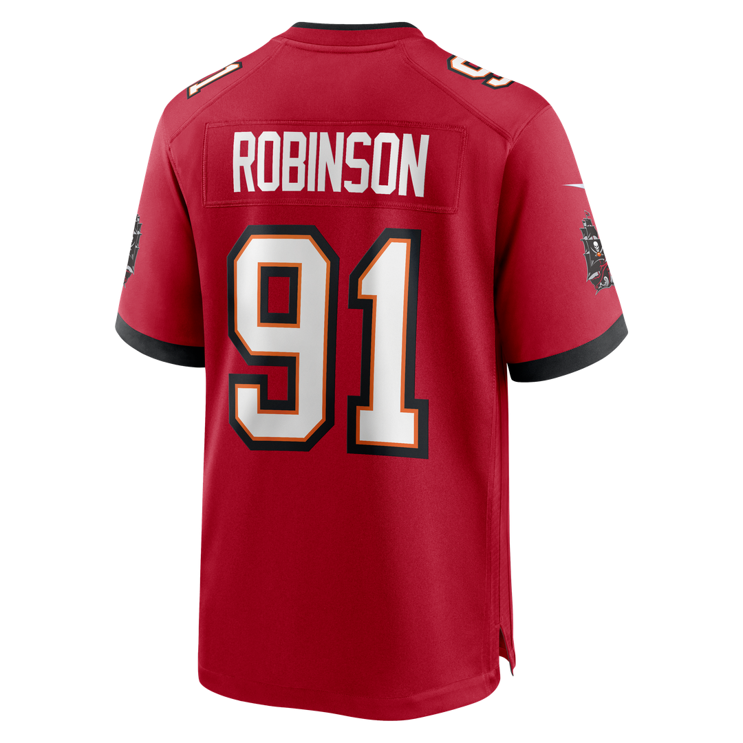 Tampa Bay Buccaneers A'Shawn Robinson Nike Red Team Game Jersey