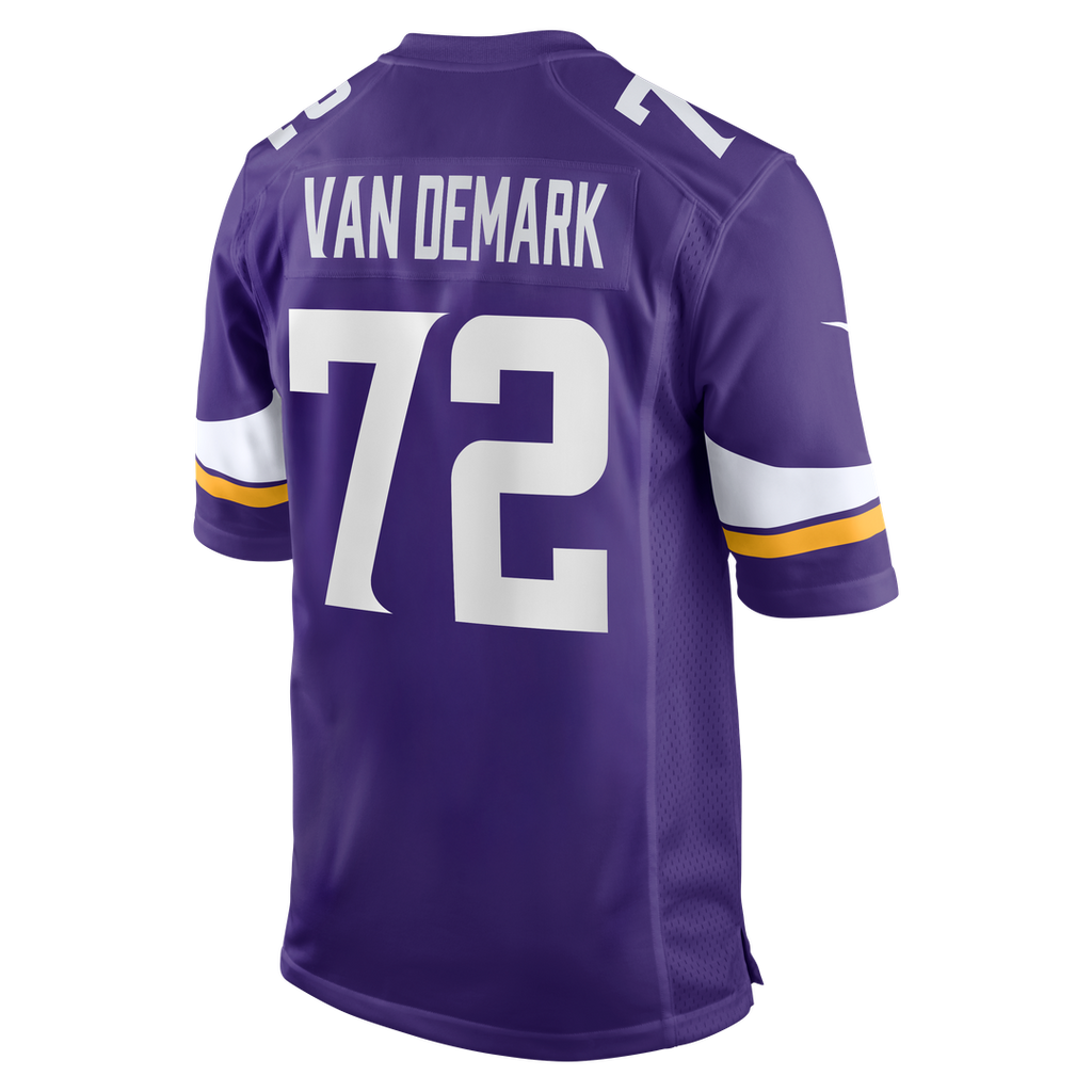 Minnesota Vikings Ryan Van Demark Nike Purple Team Game Jersey