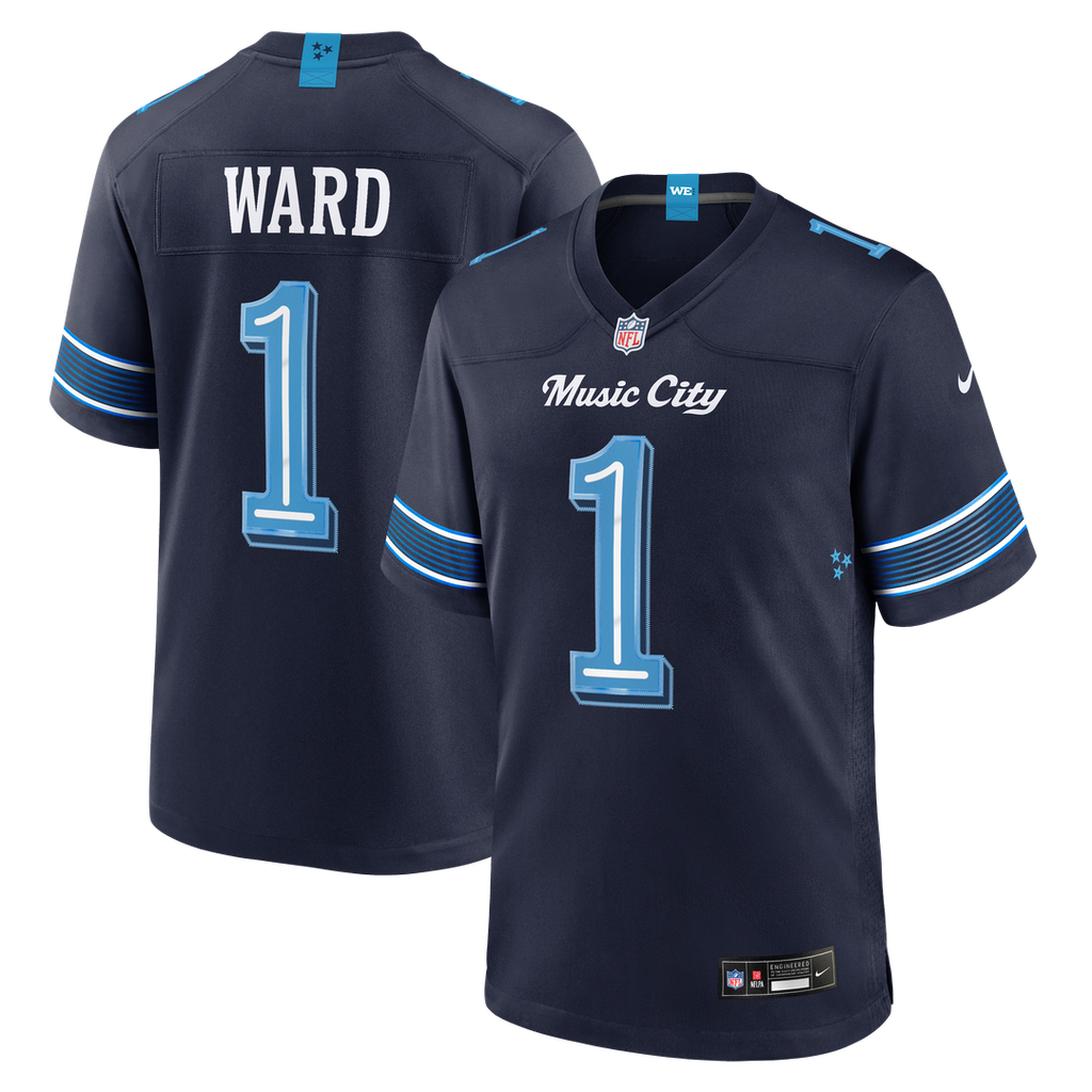 Tennessee Titans Cameron Ward Nike Navy 2026 Rivalries Collection Game Jersey