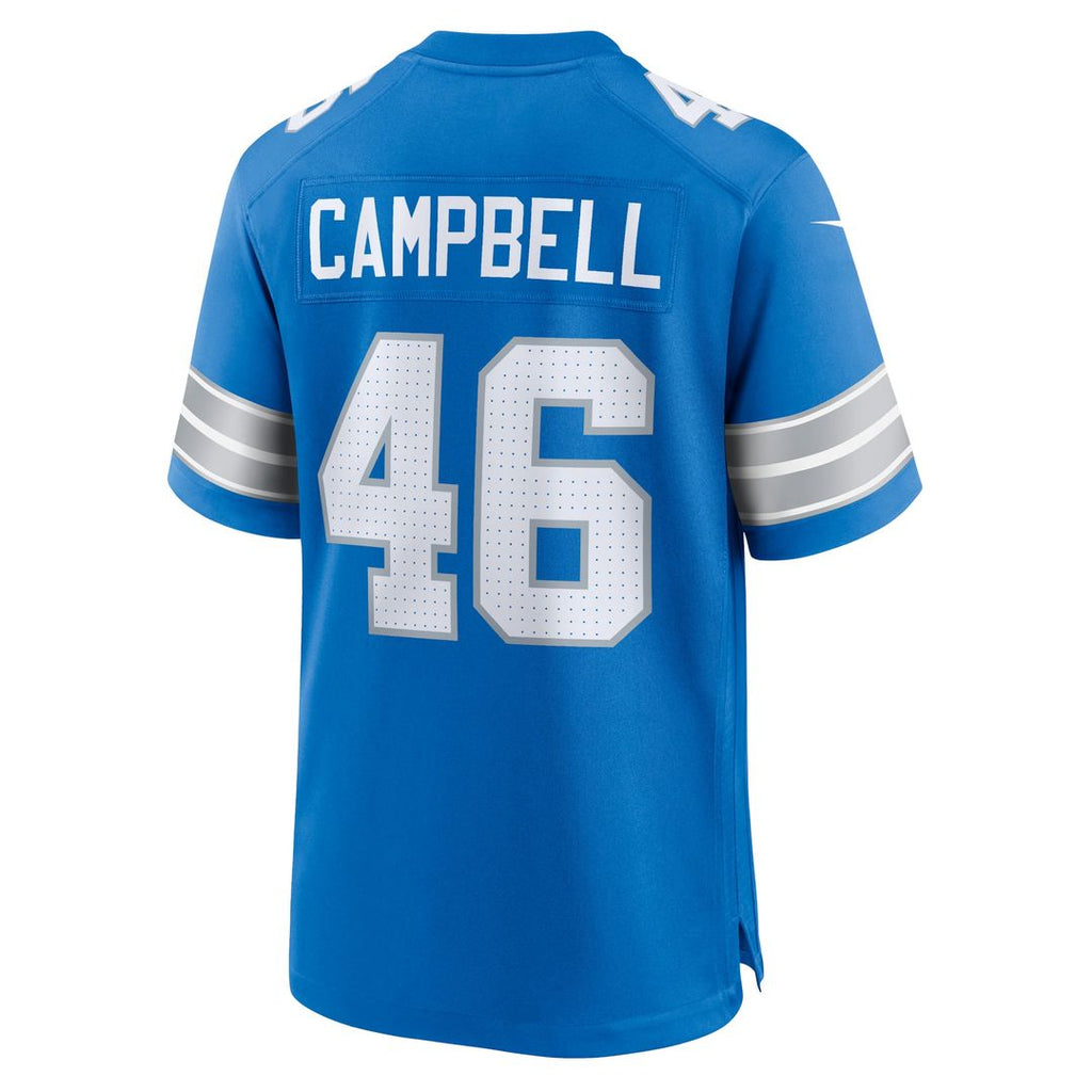 Detroit Lions Jack Campbell Nike White White Game Jersey
