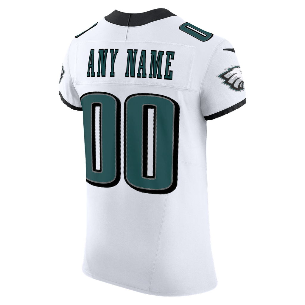 Philadelphia Eagles Nike White Vapor F.U.S.E. Elite Custom Jersey
