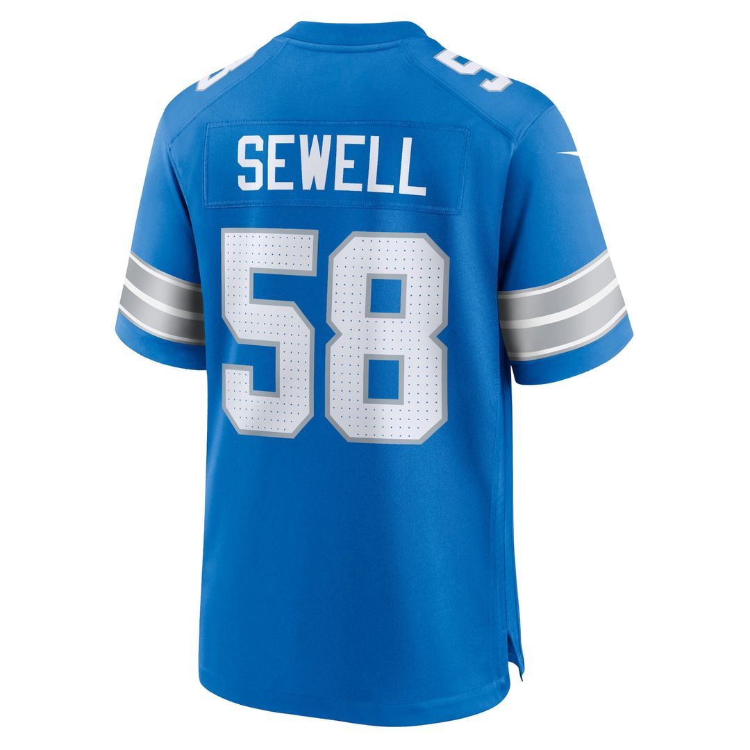 Detroit Lions Penei Sewell Nike White Game Jersey