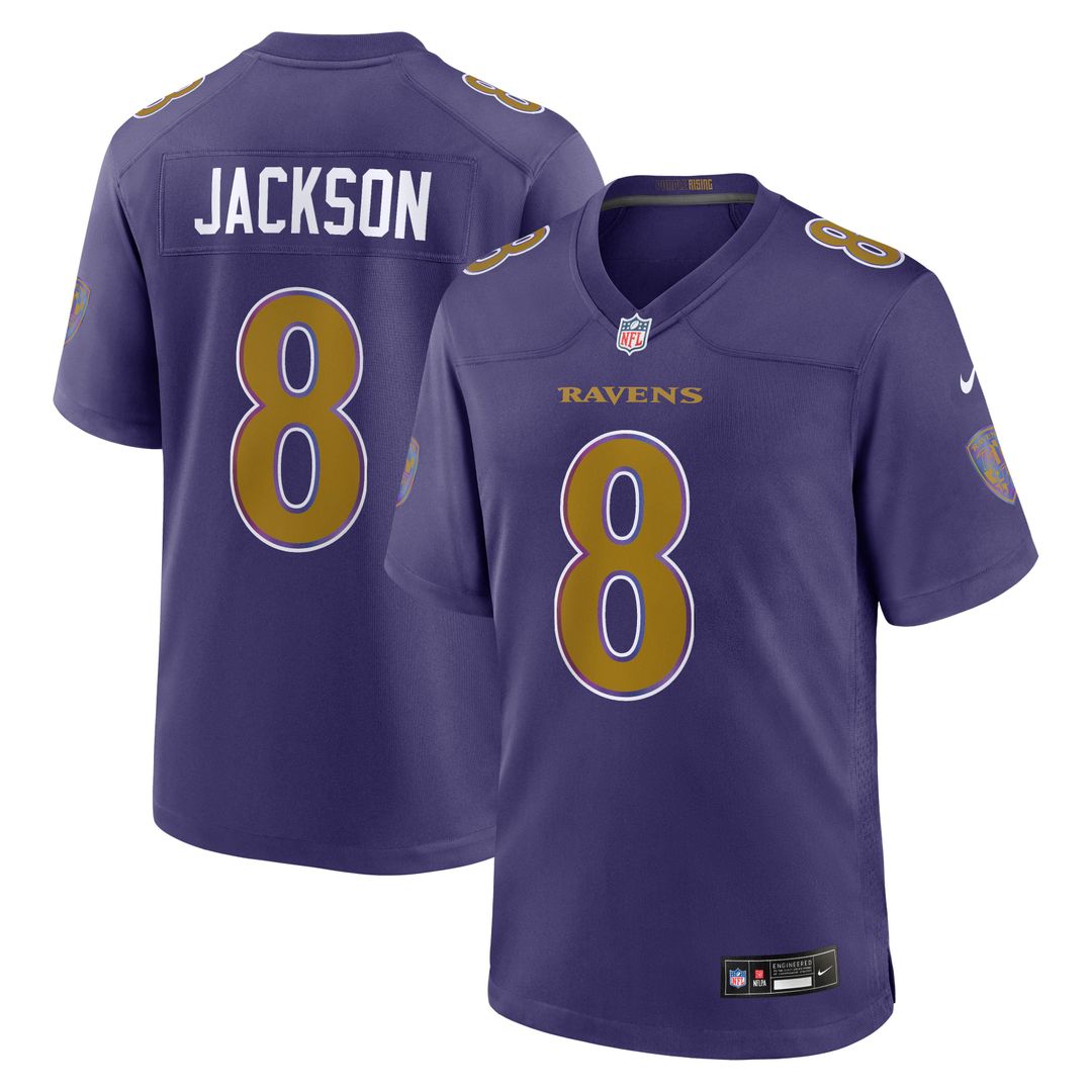 Baltimore Ravens Lamar Jackson Nike White Game Jersey
