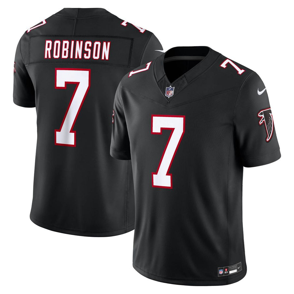 Atlanta Falcons Bijan Robinson Nike Black Alternate Throwback Vapor F.U.S.E. Stitched Limited Jersey