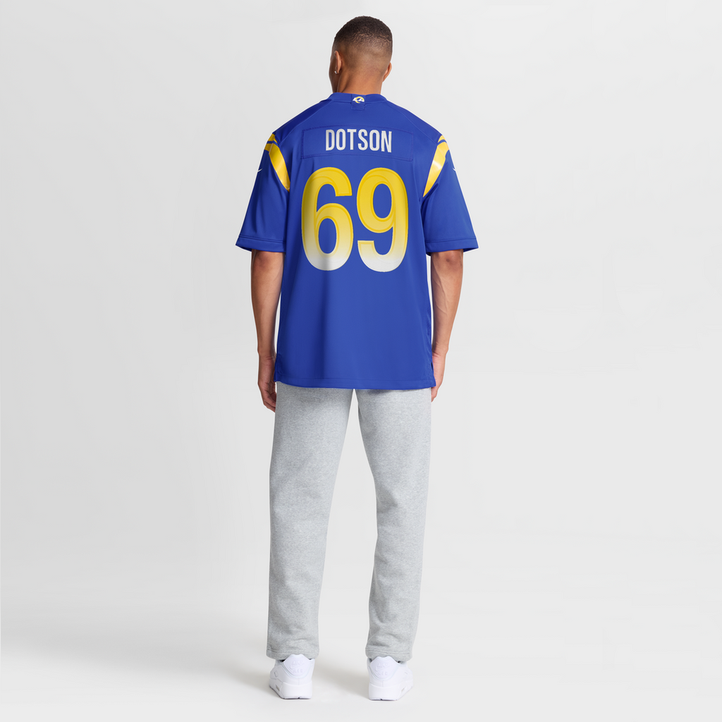 Los Angeles Rams Kevin Dotson Nike Royal Game Jersey