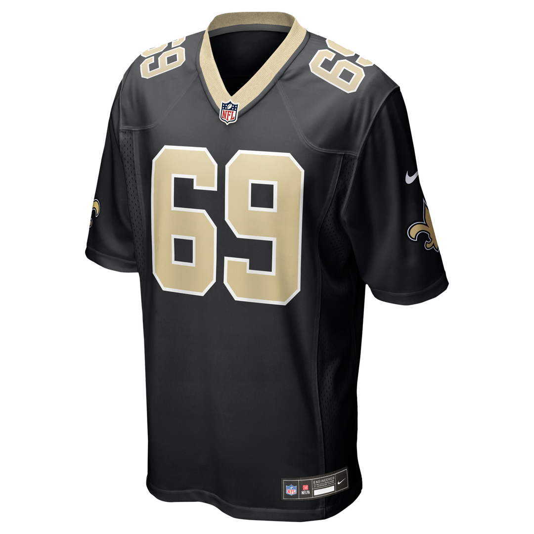 New Orleans Saints Barry Wesley Nike Black Team Game Jersey