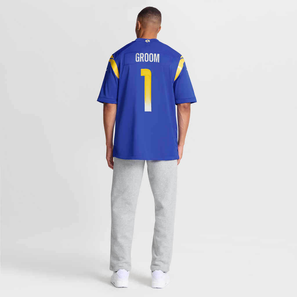 Los Angeles Rams Number 1 Groom Nike Royal Game Jersey