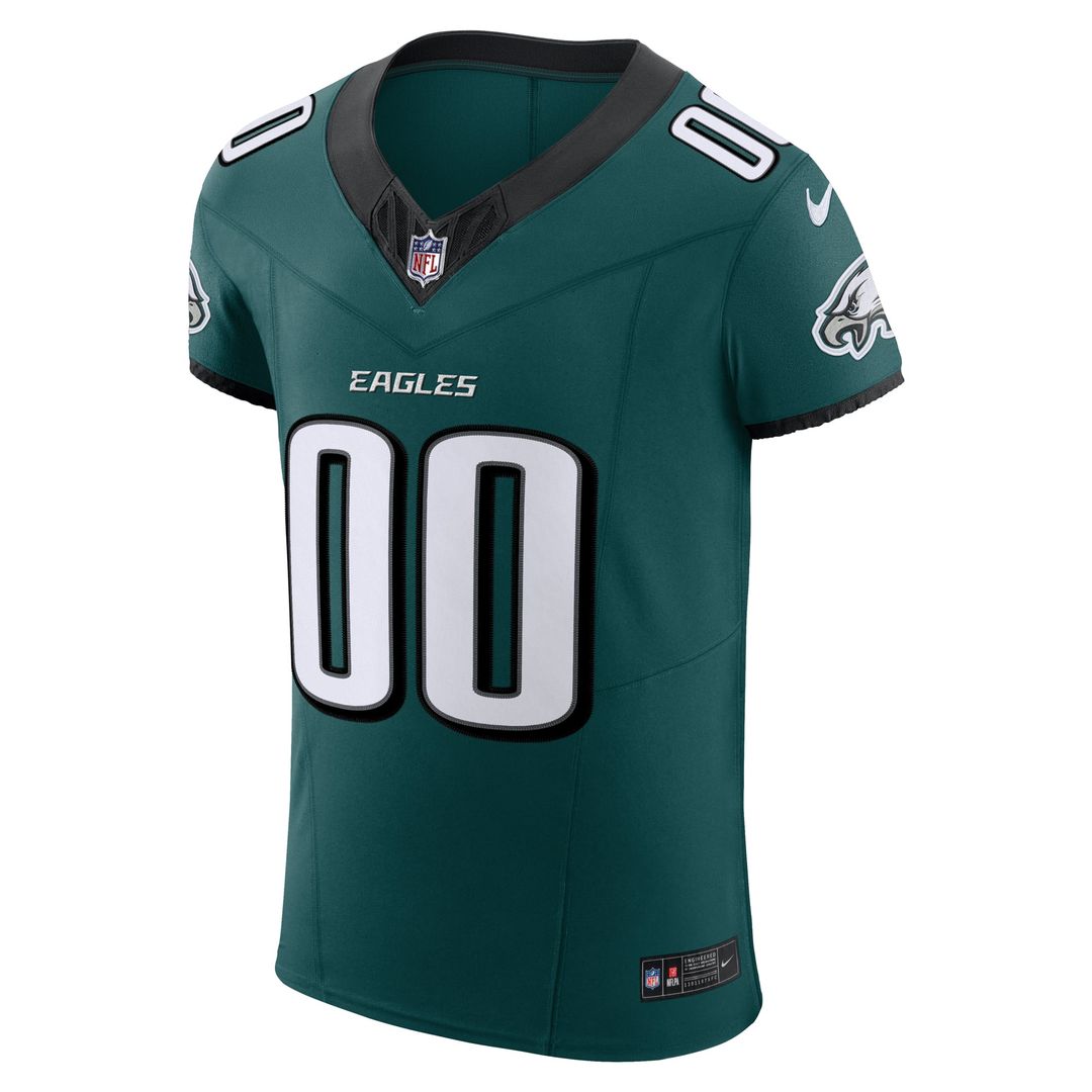 Philadelphia Eagles Nike Black Alternate Vapor F.U.S.E. Elite Custom Jersey