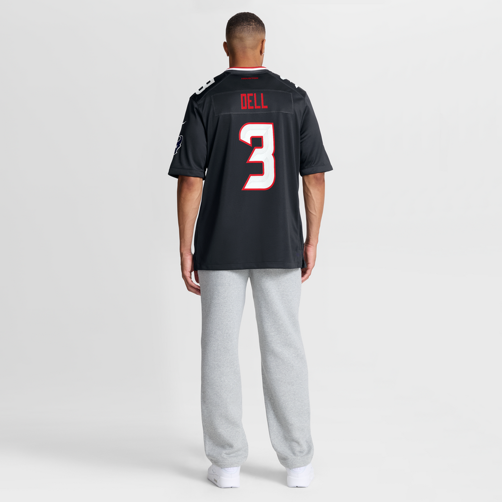 Houston Texans Tank Dell Nike Navy Game Jersey