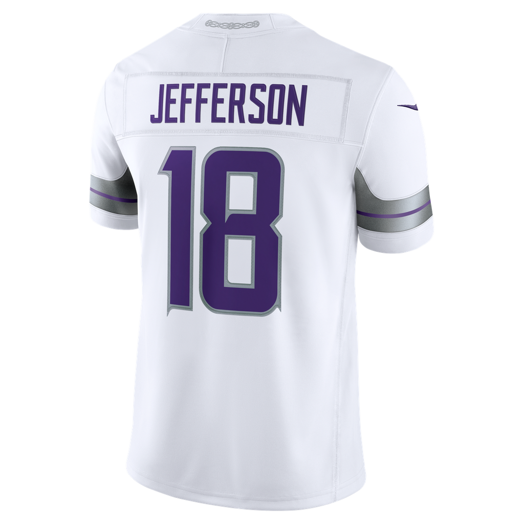Minnesota Vikings Justin Jefferson Nike White Alternate Vapor F.U.S.E. Stitched Limited Jersey