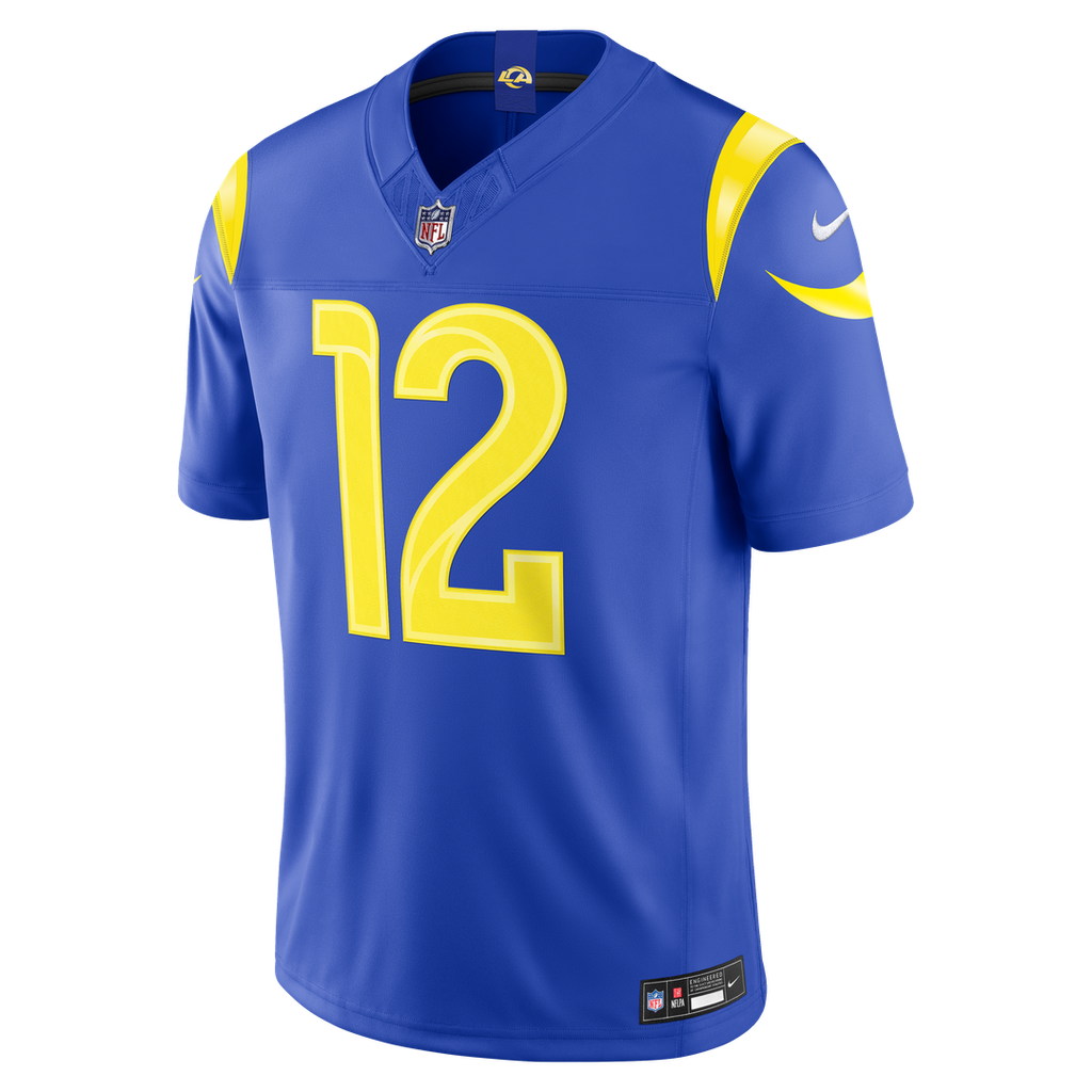 Los Angeles Rams Puka Nacua Nike White Vapor F.U.S.E. Stitched Limited Jersey