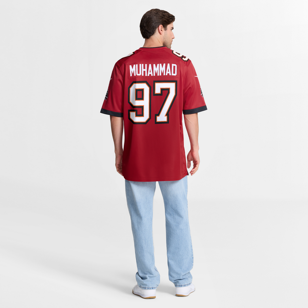 Tampa Bay Buccaneers Al-Quadin Muhammad Nike Red Team Game Jersey