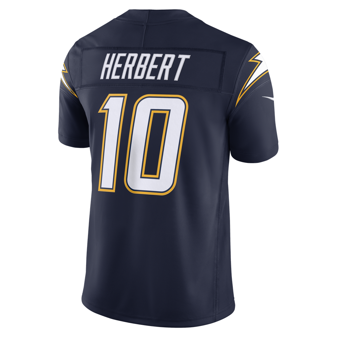 Los Angeles Chargers Justin Herbert Nike Powder Blue Team Vapor F.U.S.E. Stitched Limited Jersey