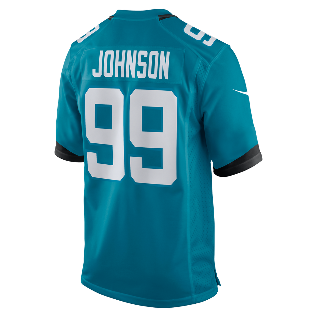 Jacksonville Jaguars Austin Johnson Nike Teal Team Game Jersey