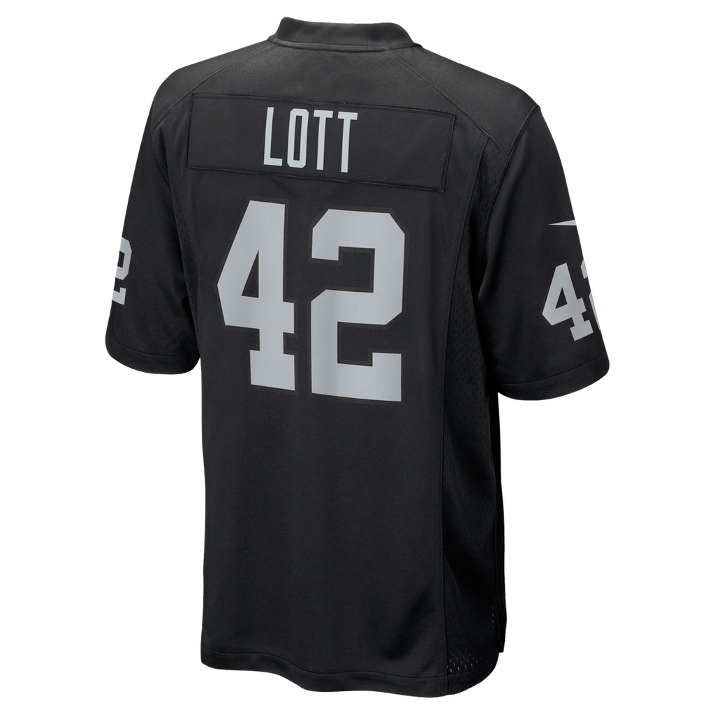 Las Vegas Raiders Ronnie Lott Nike Black Game Retired Player Jersey