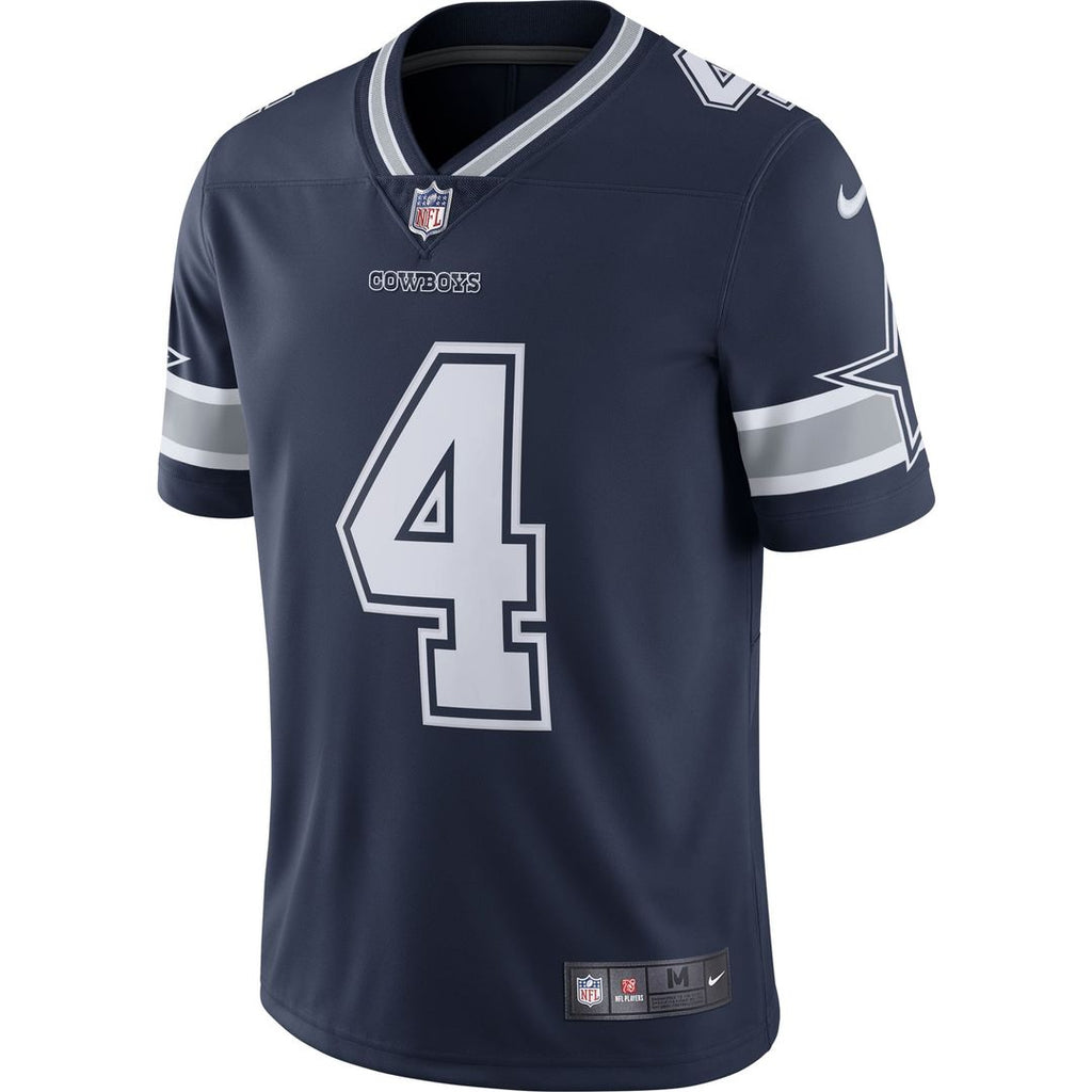 Dallas Cowboys Dak Prescott Nike Navy Vapor Limited Player Jersey