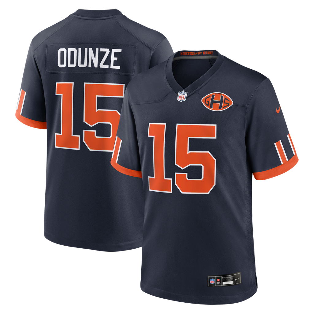 Chicago Bears Rome Odunze Nike Navy 2026 Rivalries Collection Game Jersey
