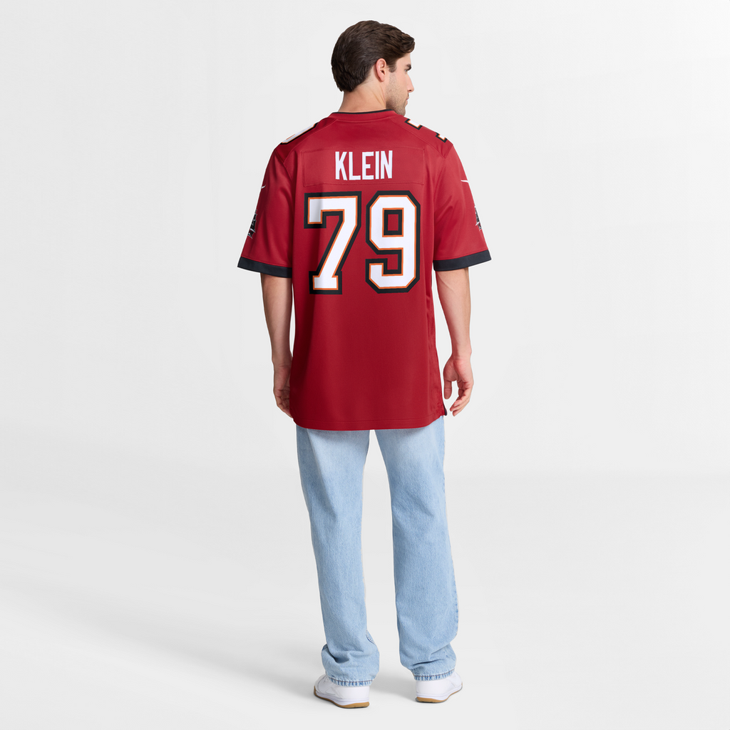Tampa Bay Buccaneers Elijah Klein Nike Red Game Jersey