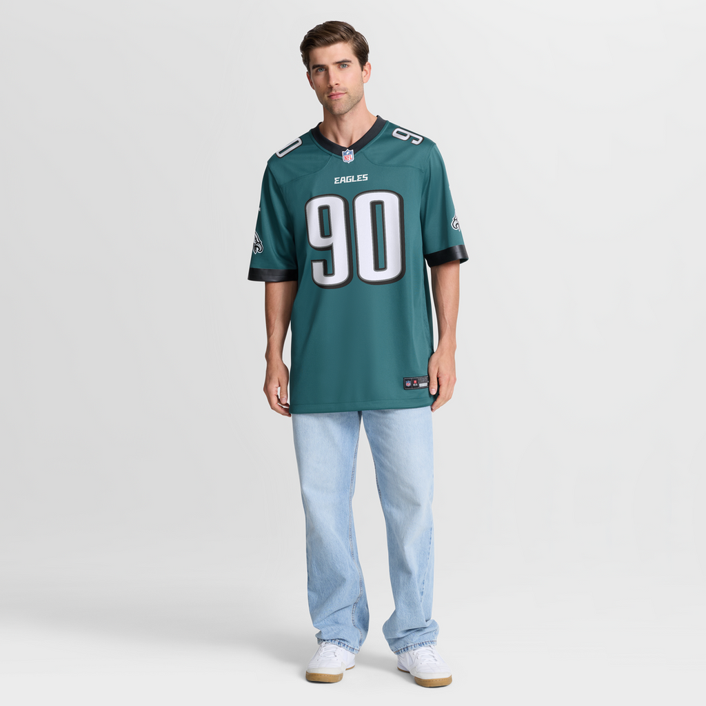 Philadelphia Eagles Jordan Davis Nike Midnight Green Team Game Jersey