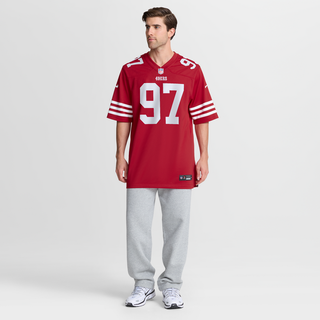 San Francisco 49ers Nick Bosa Nike White Player Game Jersey